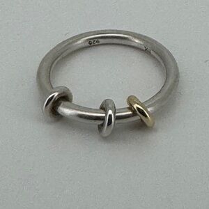 Elegant Silver and Gold Ring